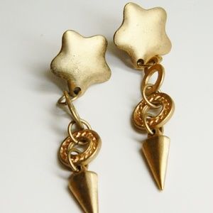 Long Star Earrings